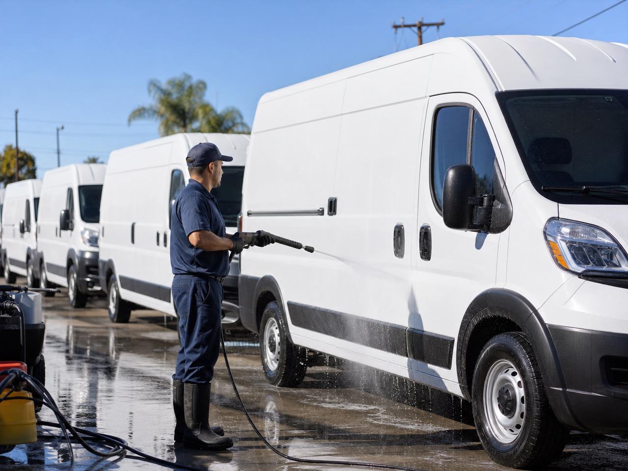 Fleet exterior cleaning by Aqua Professional Services